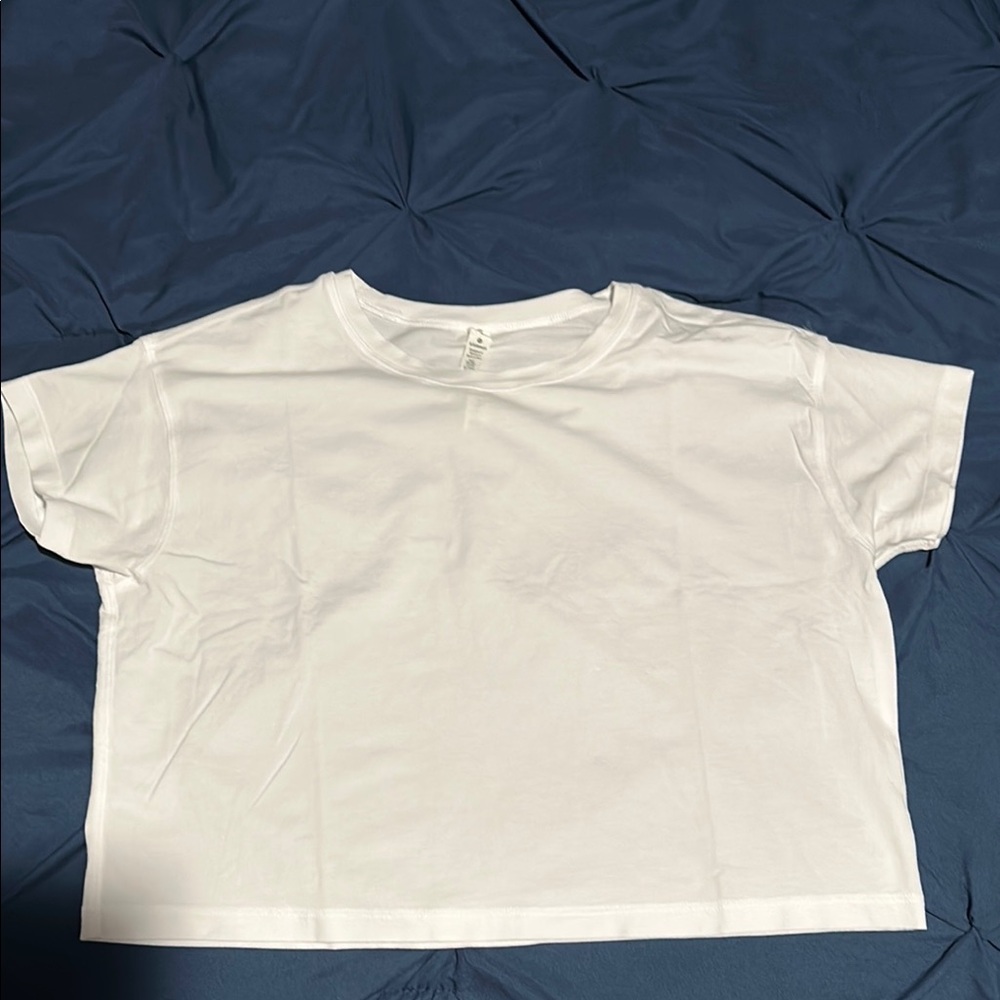 Lululemon White Crop Top